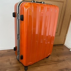 大容量73L　キャリーケース オレンジの画像