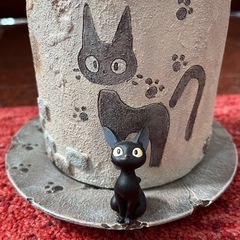 新品　ジブリ魔女の宅急便ジジの世界　ガーデニングプランター😸🌸の画像