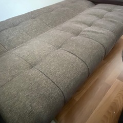 【引き渡し限定】ソファベッド（座面下収納付き）の画像