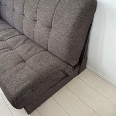 【引き渡し限定】ソファベッド（座面下収納付き）の画像