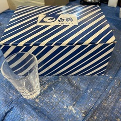 【引き取り限定】中古品　清酒グラス　12個セット　白鶴