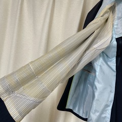 夏用　ストライプ　スーツ　3点セットの画像