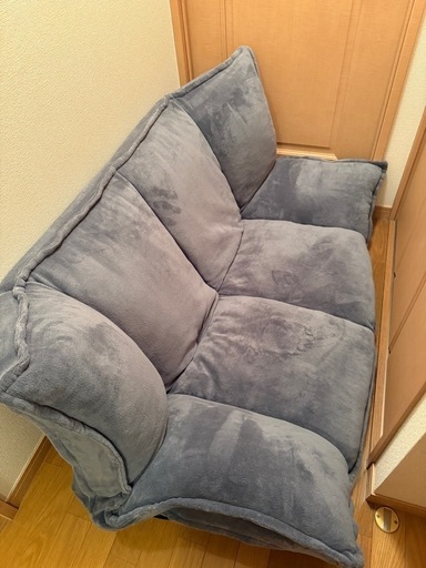 【交渉可能】2人掛け 肉厚フロアソファ リクライニング LOWYA(ロウヤ) 2人掛け 肉厚フロアソファ リクライニング - ミルム