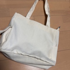 キャンバス生地トートバックの画像