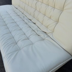 【最終値下げ！】【幅190奥行き120高さ43】ニトリ N-シールドロック 白 ソファベッドの画像