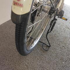 整備済みのヤマハ電動アシスト自転車　白の画像