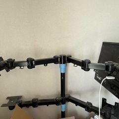 机固定式　ディスプレイアーム　4台用　ディスプレイ1台付き