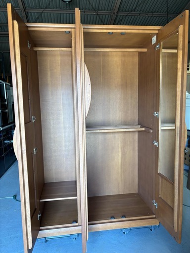 国産 最高級 いまだ家具 クローゼット・ワードローブ 幅127cm Used