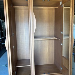 国産 最高級 いまだ家具 クローゼット・ワードローブ 幅127cm Used/キレイの画像
