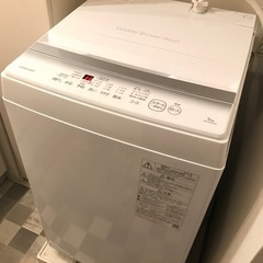 東芝 全自動洗濯機 5kg AW-5GA2(W) ピュアホワイト...