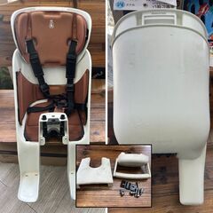 値下げ可　ビッケ　ビッケモブ　フロントチャイルドシート　自転車チャイルドシート　前乗せ　電動自転車　ホワイト　bikkeの画像