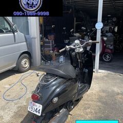 買い取り、下取り大歓迎!!保証付き車両になります♪　愛知県公安委員会登録業者(オートバイ商)☆GARAGE-ECO千音寺☆軽整備＆点検済み☆ヤマハ　ビーノSA10J黒　5-524名古屋市中川区より!!の画像