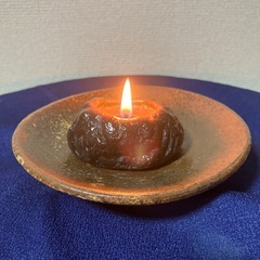 手作り　灯りと香りが楽しめるキャンドルホルダーの画像