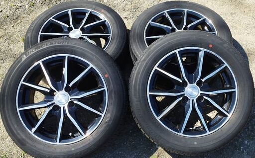 ①　超バリ溝❗ 国産タイヤ ブリジストン製❗　185/60R15 アルミ付き 国産 タイヤ !!　夏　冬　タイヤ