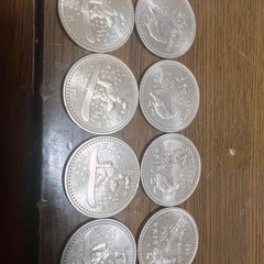 1998年長野冬季オリンピック　500円硬貨8枚の画像