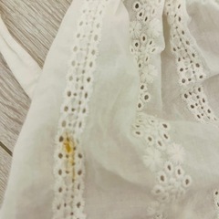 シュシュワンピース　ギンガムチェック　カフェオレ110の画像