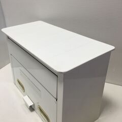 ♪郵便ポスト 新聞 手紙 荷物受け入れ 鍵無し ホワイト 36×16.5×24㎝ 中古 (NF250409) 360-451の画像