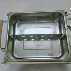 昭和レトロ　電気　保温式 おでん鍋 湯豆腐のタレ　薬味入れ付き　...