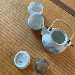 急須湯呑みせっとの画像