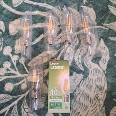 6個セットです。LED電球 40形 E17口金 電球色相当