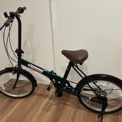 ほぼ新品　折り畳み自転車　変速あり　カストロール　
