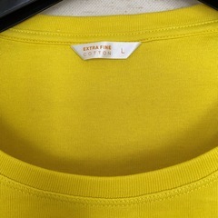 ユニクロ旧タグ　 エクストラファインコットン　Tシャツ　  Lサイズの画像