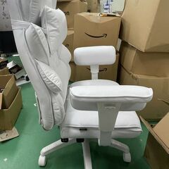 新品　PUレーザー版　66BG1　Dowinx ゲーミングチェア 通気ファブリック 調節可能な肘掛 135度リクライニング 極上の座り心地 オフィスチェア 個別サポート 人間工学 ハイバック 肉厚クッション 広幅座面 安心なPP綿 コイルスプリング オットマン 椅子 テレワーク 疲れない 蒸れない デスクチェア 高の画像