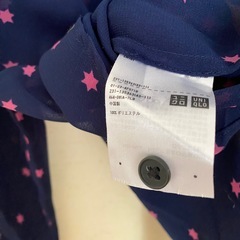 ユニクロ　星柄シャツ　  Lサイズの画像