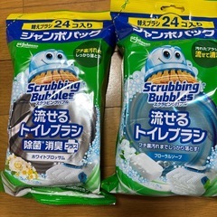 ジョンソン スクラビングバブル 流せるトイレブラシ 24個入 2...