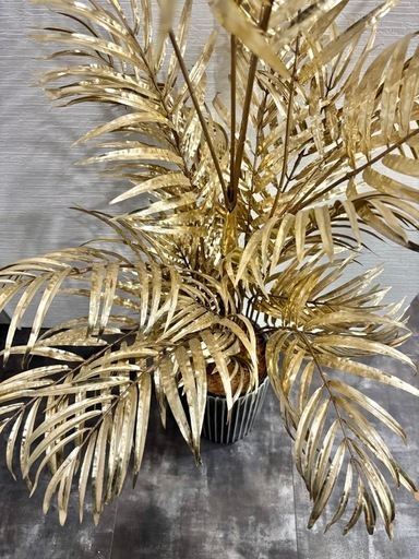観葉植物　造花　金色　オシャレ　オブジェ