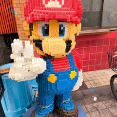 【激安＆週末セカスト行き予定】マリオ等身大立像　レゴブロック　高さ160センチ前後の画像