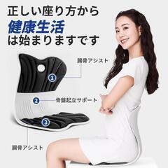 骨盤サポートチェア 腰サポート 姿勢サポート 骨盤矯正 姿勢補正 軽量の画像