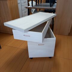 桐衣装箱スノコ 2段(キャスター付） 衣装ケース クローゼット 着物収納 押し入れ 収納タンス 着物用 着物入れ 収納ボックス 衣類収納 すのこの画像