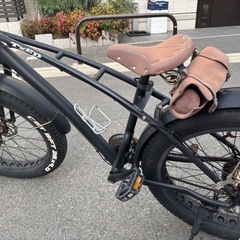 流行に  TXED 東大阪の (はる) レザー仕様 バイク ファット FATBIKE 自転車本体