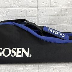 GOSEN テニスラケットバッグ バドミントンラケットバッグ ブルー×ブラック スポーツバッグ ☆ 札幌市 白石店 の画像