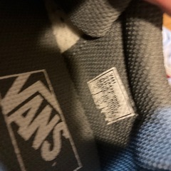 VANS スニーカー 白 赤 22cmの画像