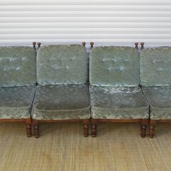 オールドカリモク　ヴィンテージ一人掛けソファー4脚セット　レトロ...
