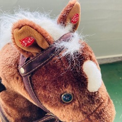 値下げ　ロッキングホース　木馬　馬のぬいぐるみ　馬の置物の画像