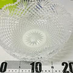 0409-216 HOYA クリスタルガラス サラダボウル 大皿