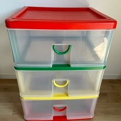 3段チェスト クリアケース
