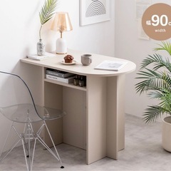 白　オシャレテーブル デスク ダイニングテーブル カフェテーブル