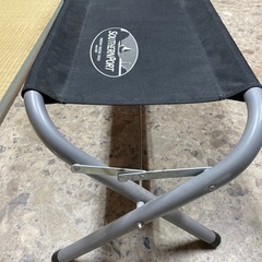 ベンチ 長椅子 アウトドア バーベキュー ブラック の画像