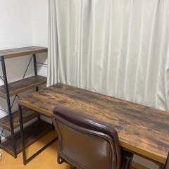 ニトリ　デスク　チェア　ブックシェルフ　セット