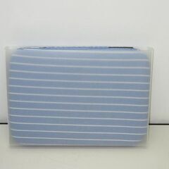 stp-3047　折りたたみ　アイロン台　ブルー　ストライプ　アイロンボード 　しわ　シワ　シャツ　ワイシャツ　しわ伸ばし　脚付き　衣類　服　コンパクト　持ち運び　省スペース　青の画像