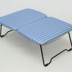 stp-3047　折りたたみ　アイロン台　ブルー　ストライプ　アイロンボード 　しわ　シワ　シャツ　ワイシャツ　しわ伸ばし　脚付き　衣類　服　コンパクト　持ち運び　省スペース　青の画像