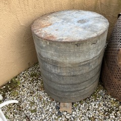 水溜　ブリキ　畑　❣️