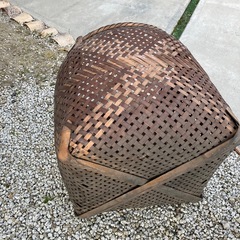 昭和レトロ#籐の網籠の画像