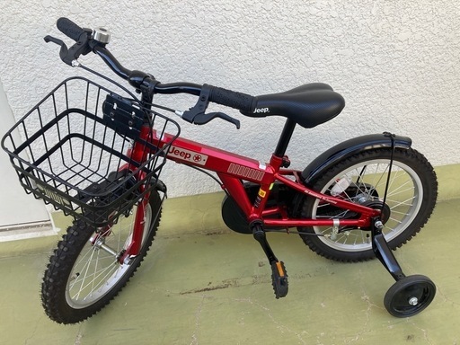 り様交渉中 お手渡し　赤いJeep 子供用自転車 補助輪付き　美品 m76576003109_1.jpg?1746582136