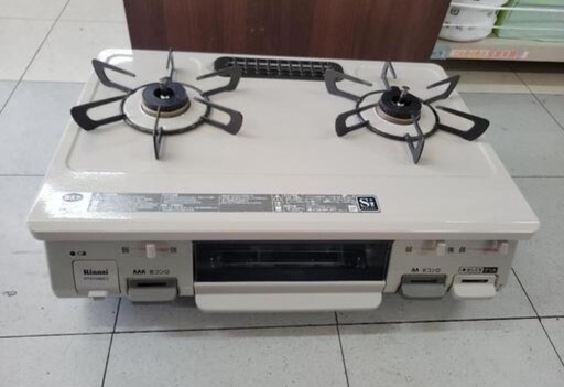 リンナイ　左側強火プロパンガスコンロ　RTE594BE2L  リサイクルショップ宮崎屋 住吉店 25.4.9