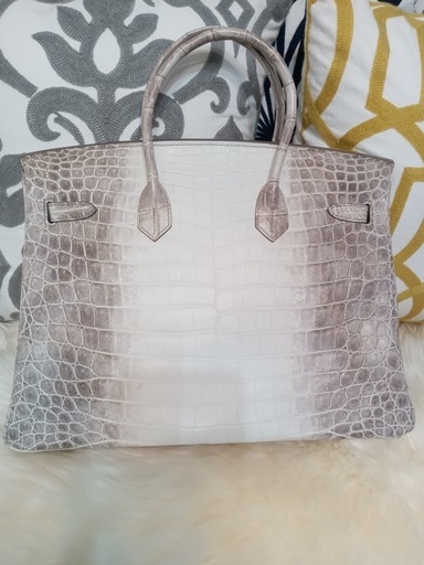 クロコダイル　本物　本革 デザインバッグ　ヘンローン社製ヒマヤラ　35cm